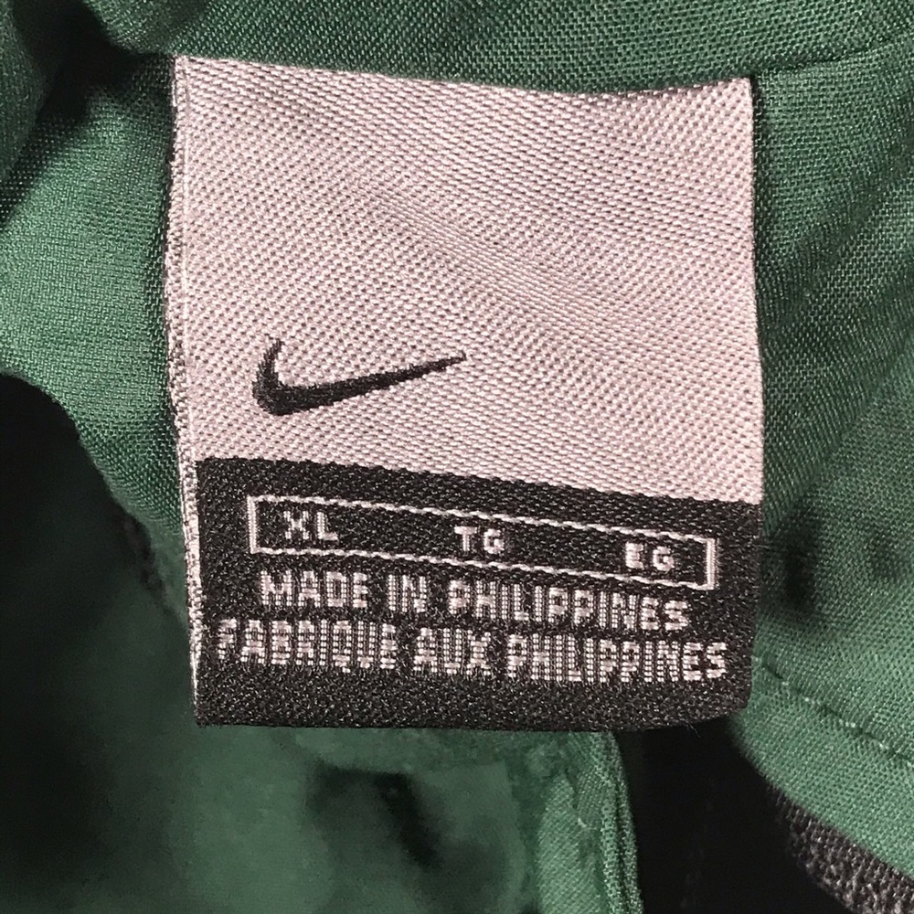 Nike Windbreaker jacket Mens XL green black top - Picture 4 of 7